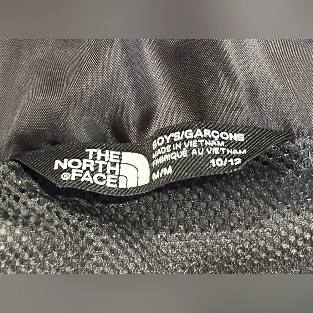 SZ M 10-12 BOYS THE NORTH FACE COAT DARK GRAY